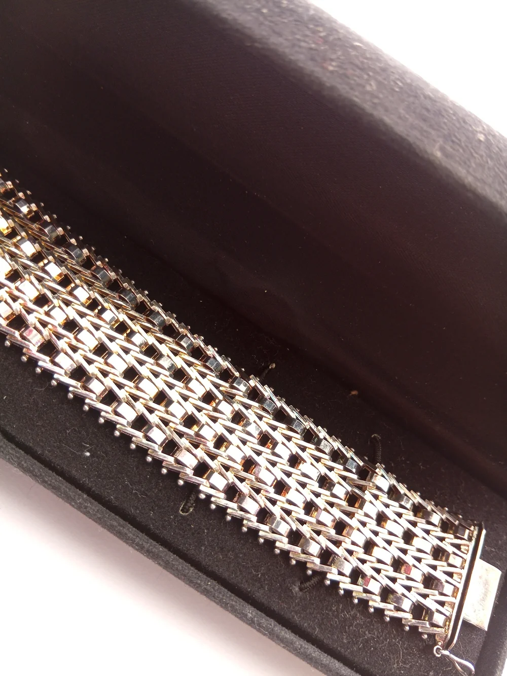 Silver and Gold Metal Link Phone Strap - Unbranded